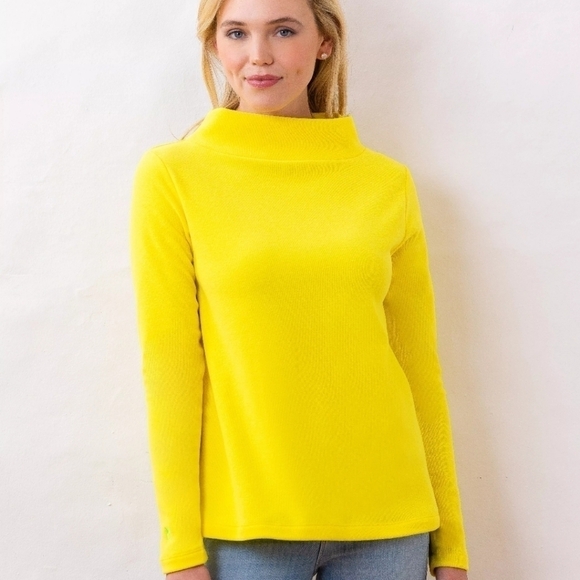 New Dudley Stephens Cobble Hill Terry Turtleneck Sunshine Fleece NWT X-Small - Picture 4 of 16